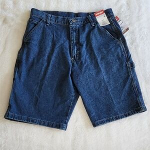 👖 Wrangler Men’s Blue Denim Carpenter Shorts – Size 33, NWT, 11” Inseam